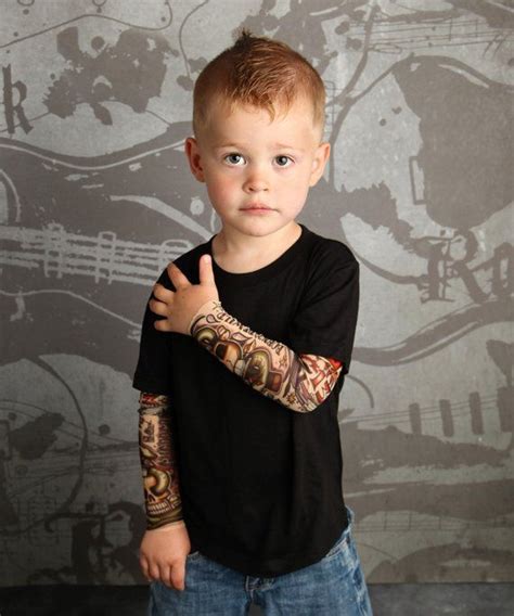 baby clothes with fake tattoo sleeves|removable tattoo sleeves.